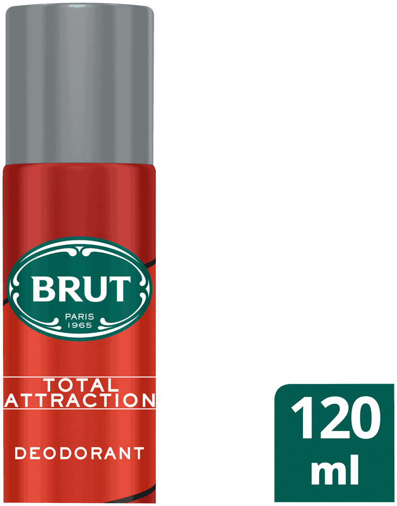 BRUT Total Attraction Aerosol Deodorant Body Spray 120ml