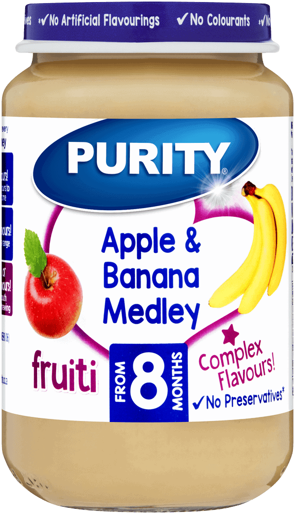 Purity From 8 Months Apple & Banana Medley Fruiti 200ml 200ml