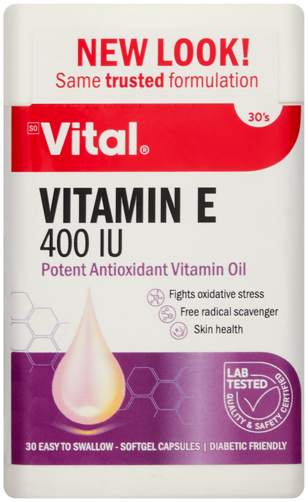 Vital Vitamin E 400 IU Softgel Capsules 30pk
