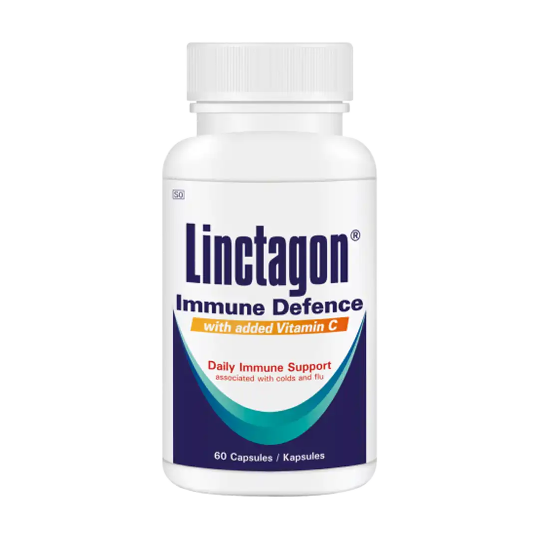 Front of Nativa Linctagon Immune Defence with Vitamin C, 60 capsules bottle, high resolution