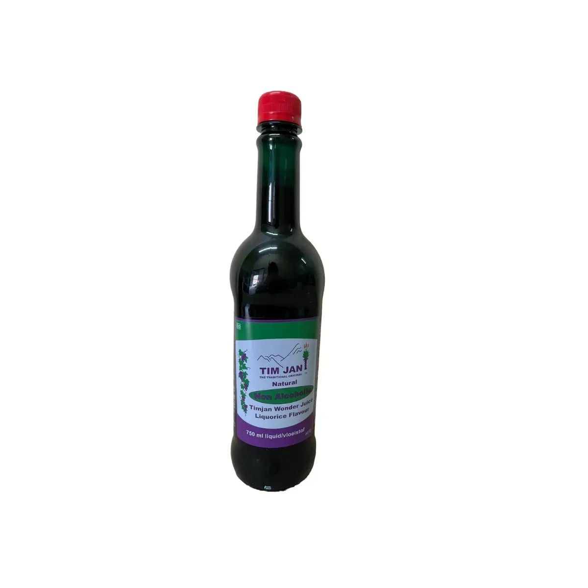 Front of Traditional Timjan Non-Alcoholic Wonder Juice Liquorice Flavour 750ml bottle