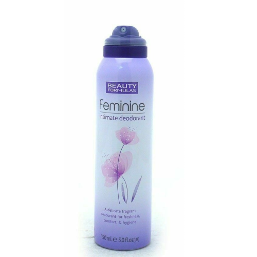 Front of Beauty Formulas Feminine Intimate Deodorant 150ml spray can