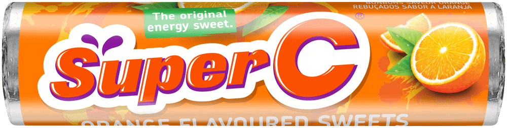 Super C Orange Flavoured Sweets 36.9g
