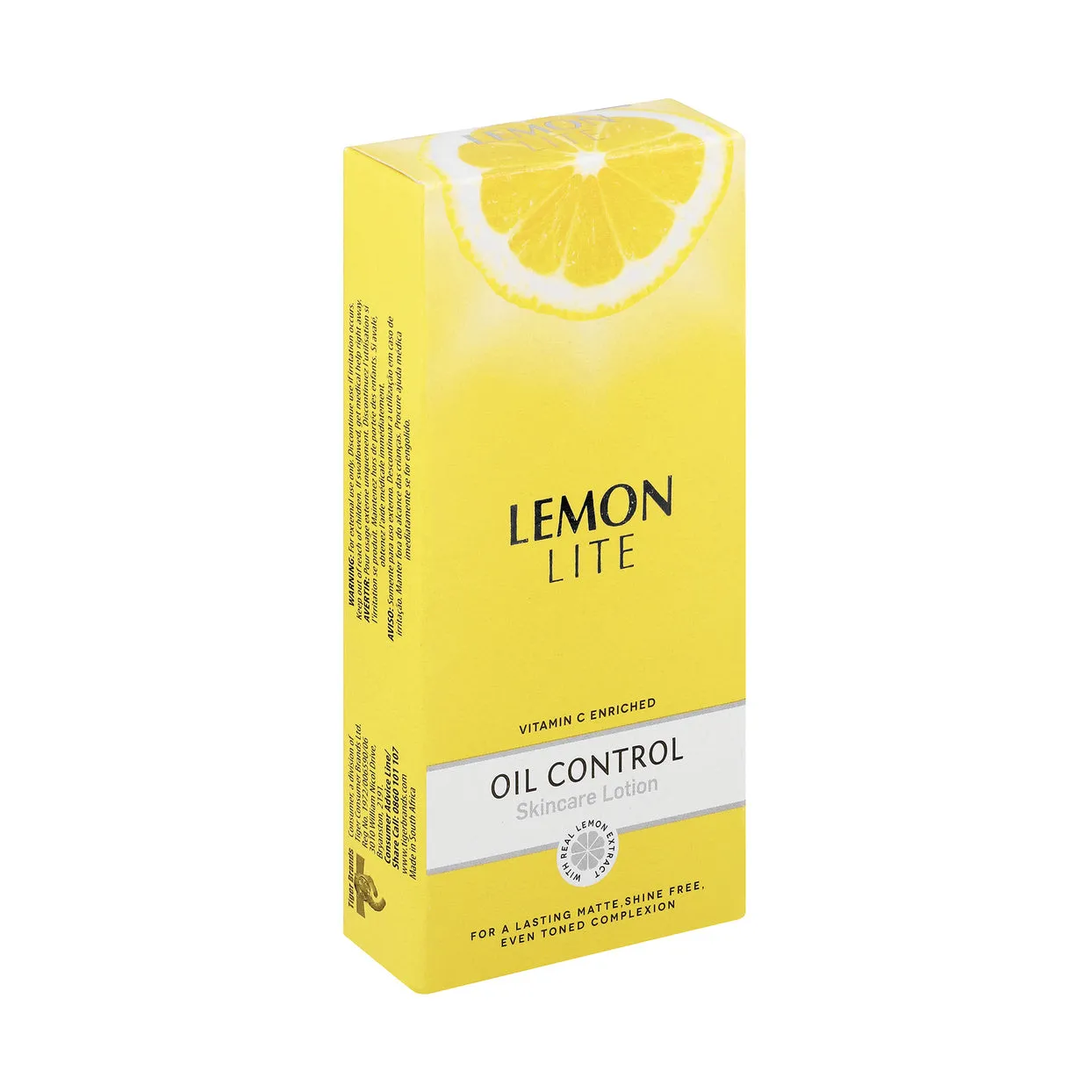 Front of Lemon Lite Oil Control Skincare Lotion with Vitamin C, 125ml carton