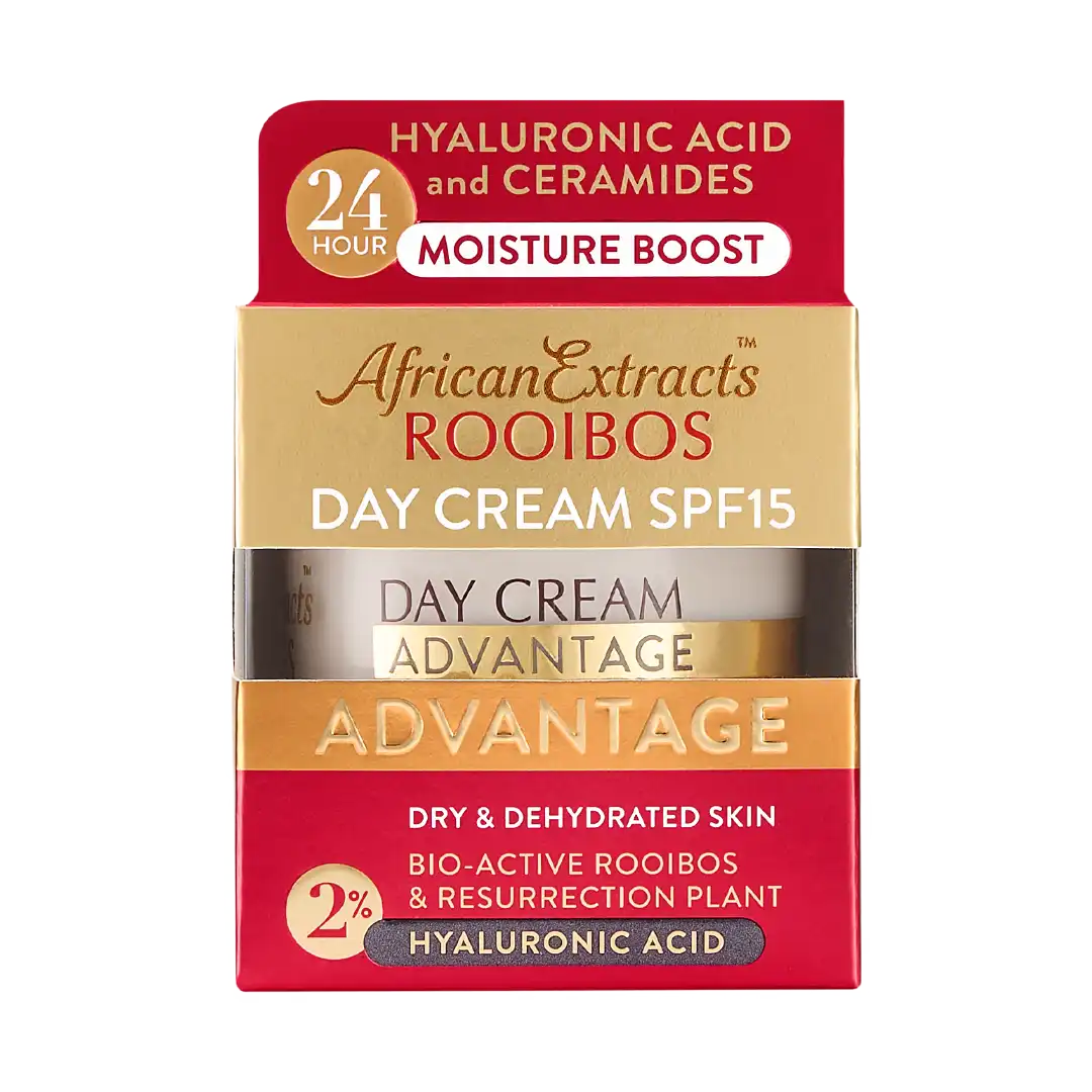 Front of African Extracts Rooibos Advantage Day Cream SPF15 50ml box