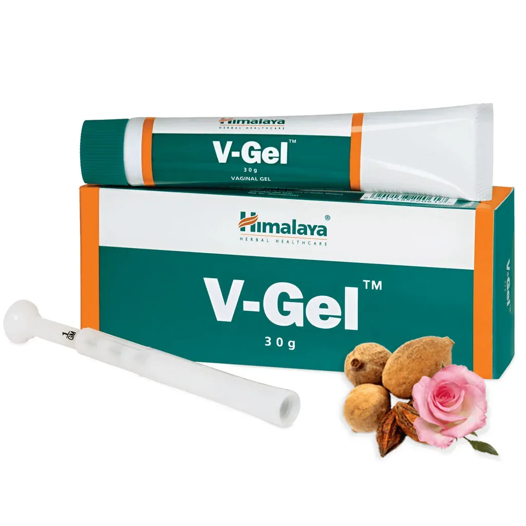 Himalaya V-Gel Vaginal Gel 30 g box with tube and applicator
