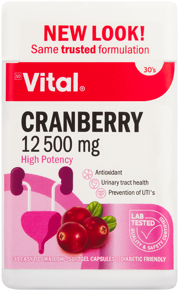 Vital 12500mg Cranberry Softgel Capsules 30pk