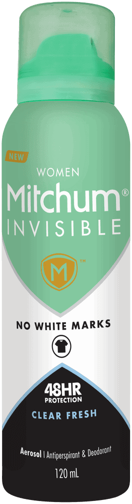 Mitchum Women Clear Fresh Invisible Antiperspirant & Deodorant Aerosol 120ml