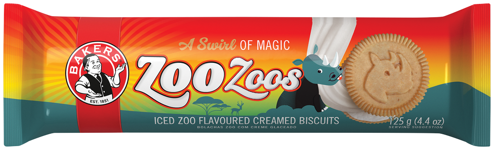 Bakers Zoo Zoos Iced Zoo Flavoured Creamed Biscuits 125g
