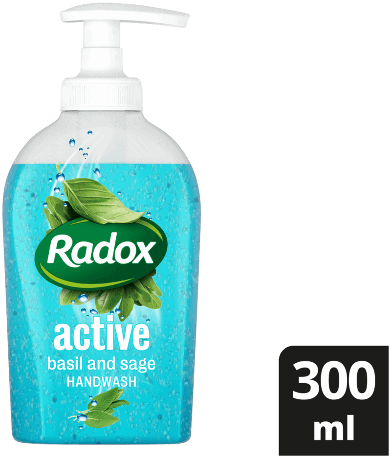 Radox Feel Active Basil and Sage Cleansing Hand Wash Soap 300ml