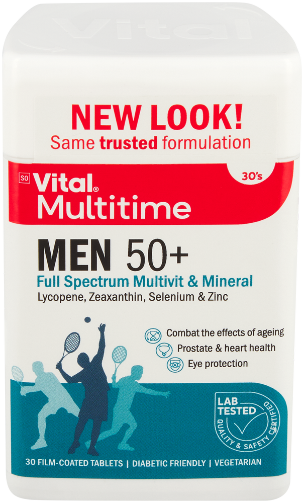 Vital Multitime Men 50+ Full Spectrum Multivit & Mineral 30pk