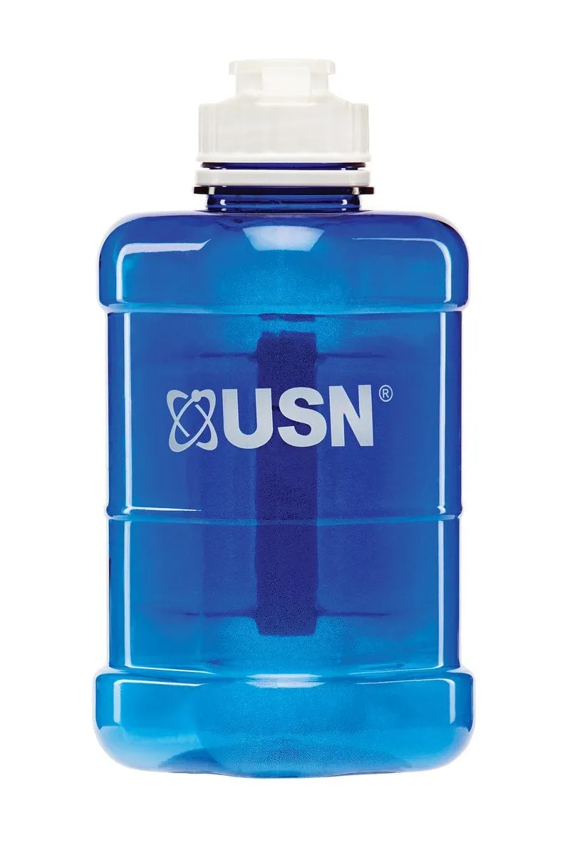 Front of USN Water Bottle 1L Blue