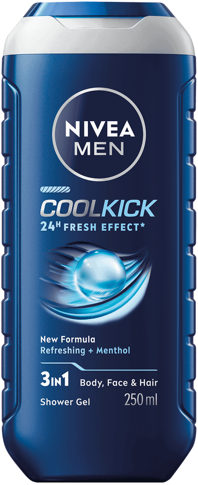 Nivea MEN Cool Kick 3-In-1 Shower Gel 250ml