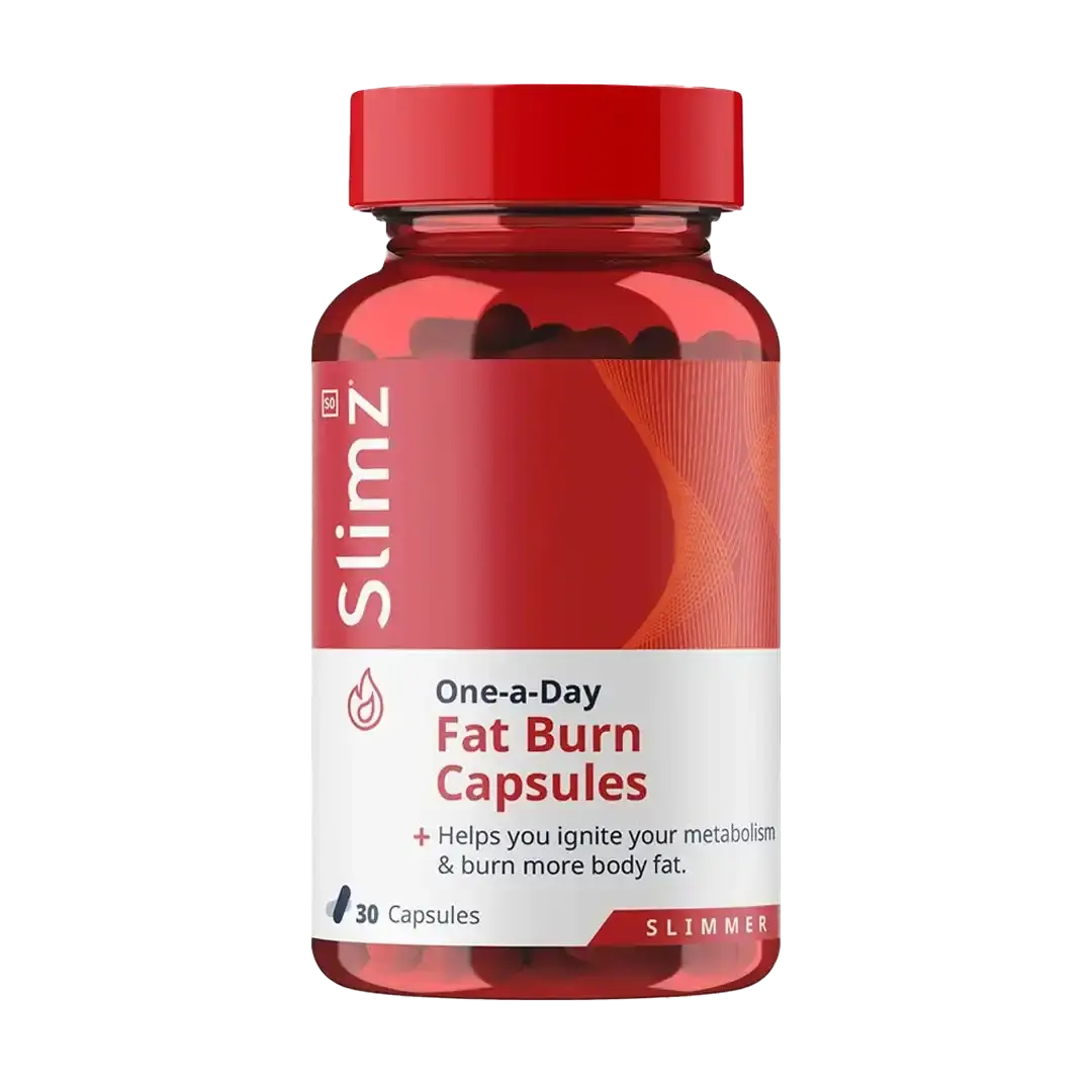 Front of Slimz Adiburn Fat Burn Capsules bottle, 30 capsules