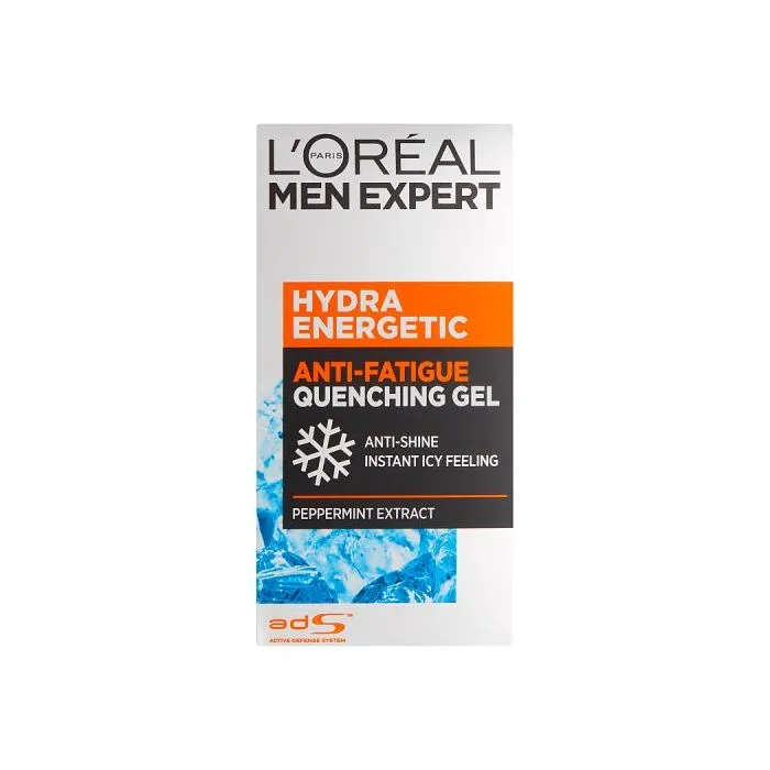 Front of L'Oréal Men Expert Hydra Energetic Anti-Fatigue Quenching Gel 50ml box