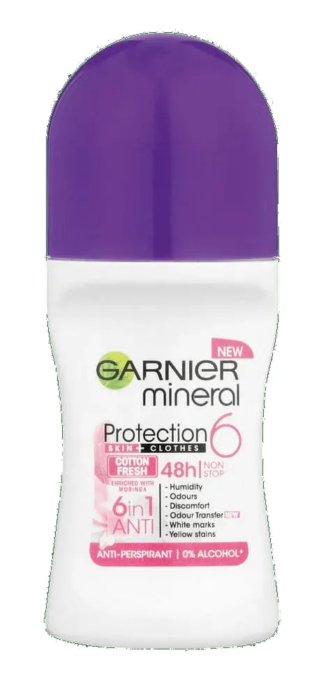 Garnier Mineral Cotton Fresh Anti-Perspirant Roll-On 50ml
