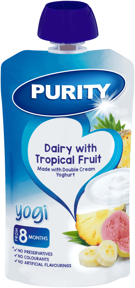 Purity From 8 Months Dairy with Tropical Fruit Yogi 110ml