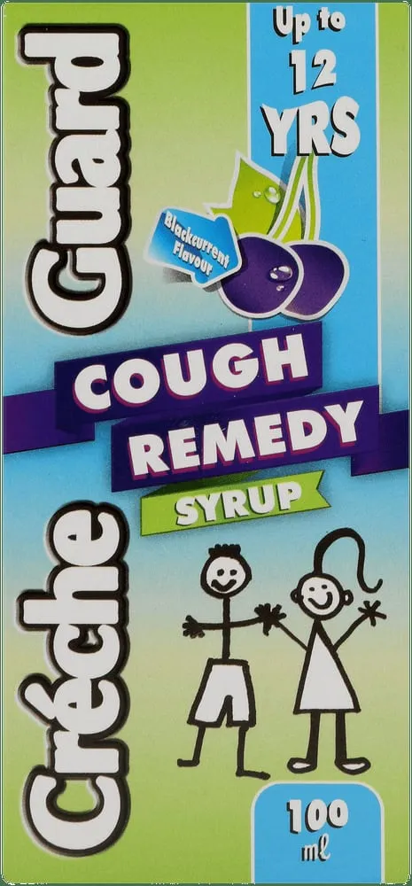 Créche Guard Blackcurrant Flavour Cough Remedy Syrup 100ml