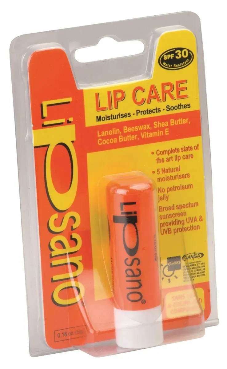 Front of Lipsano Lip Care SPF30 Stick 5 g blister pack