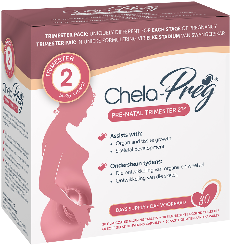 Chela-preg Trimester 2 Pre-Natal Tablets & Capsules 90pk