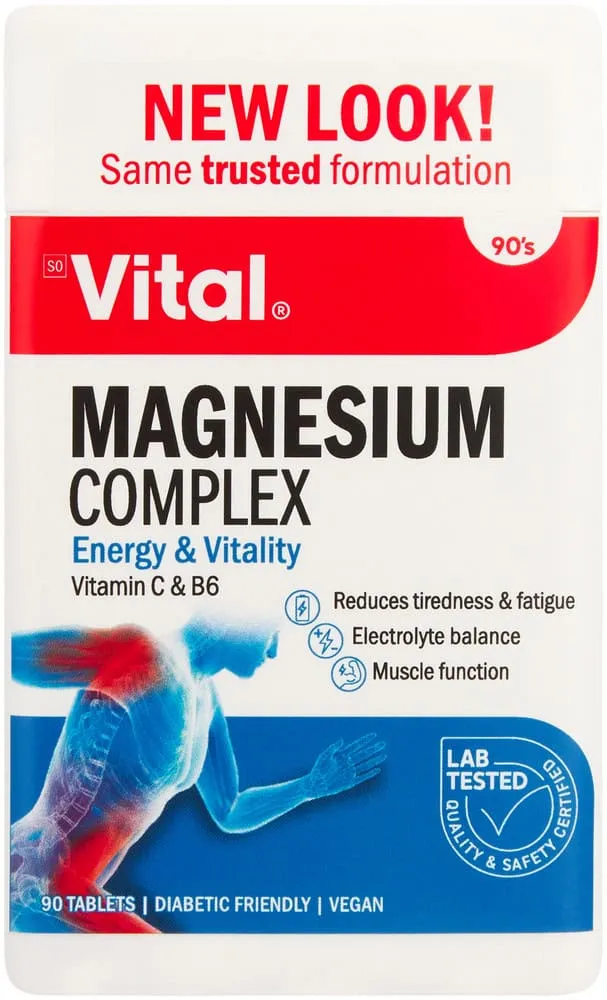 Vital Magnesium Complex Energy & Vitality Tablets 90pk