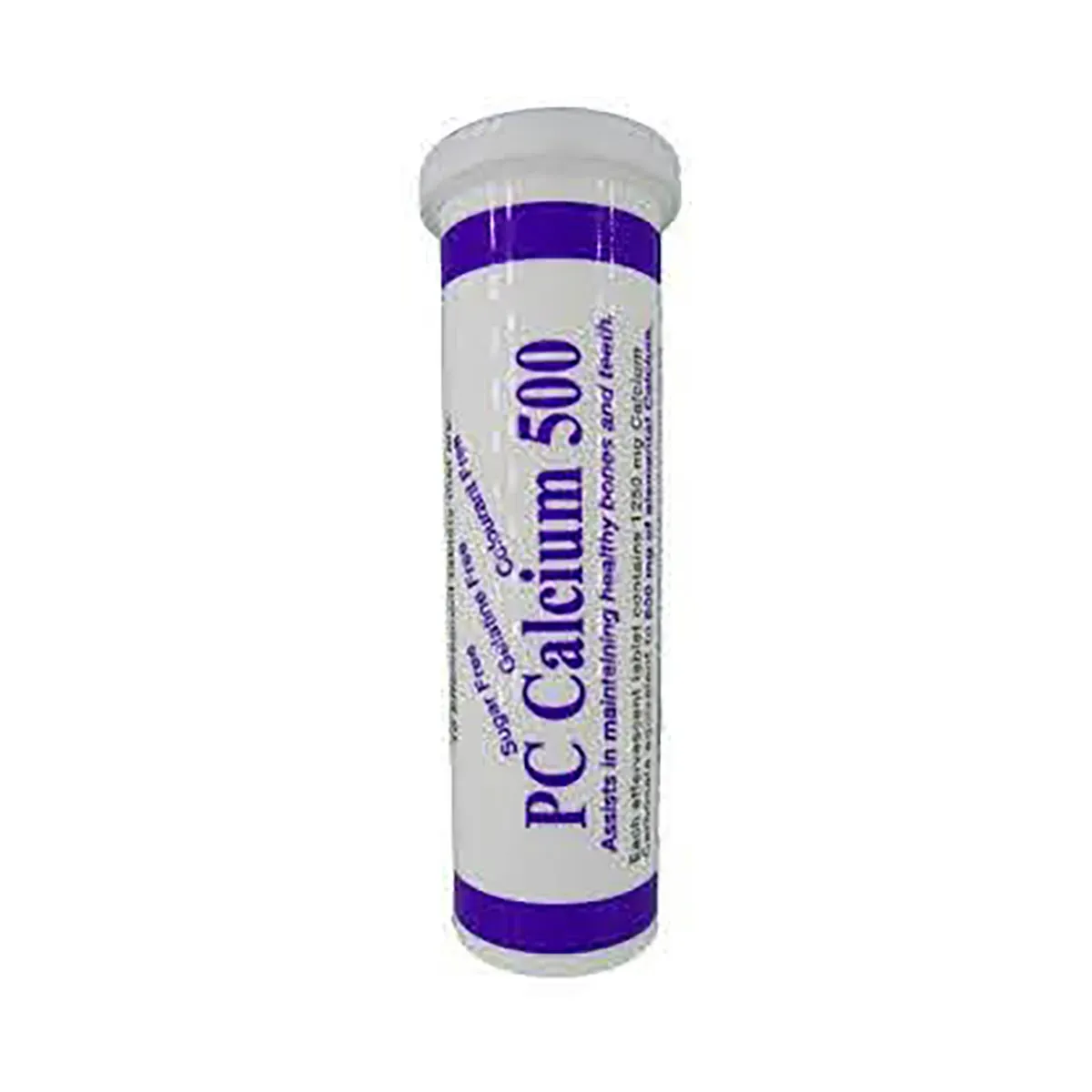 Tube of Pharmaceutical Contractors PC Calcium 500mg effervescent tablets, 10's