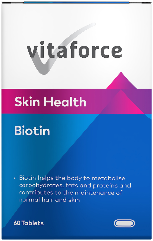 Vitaforce Skin Health Biotin Tablets 60pk