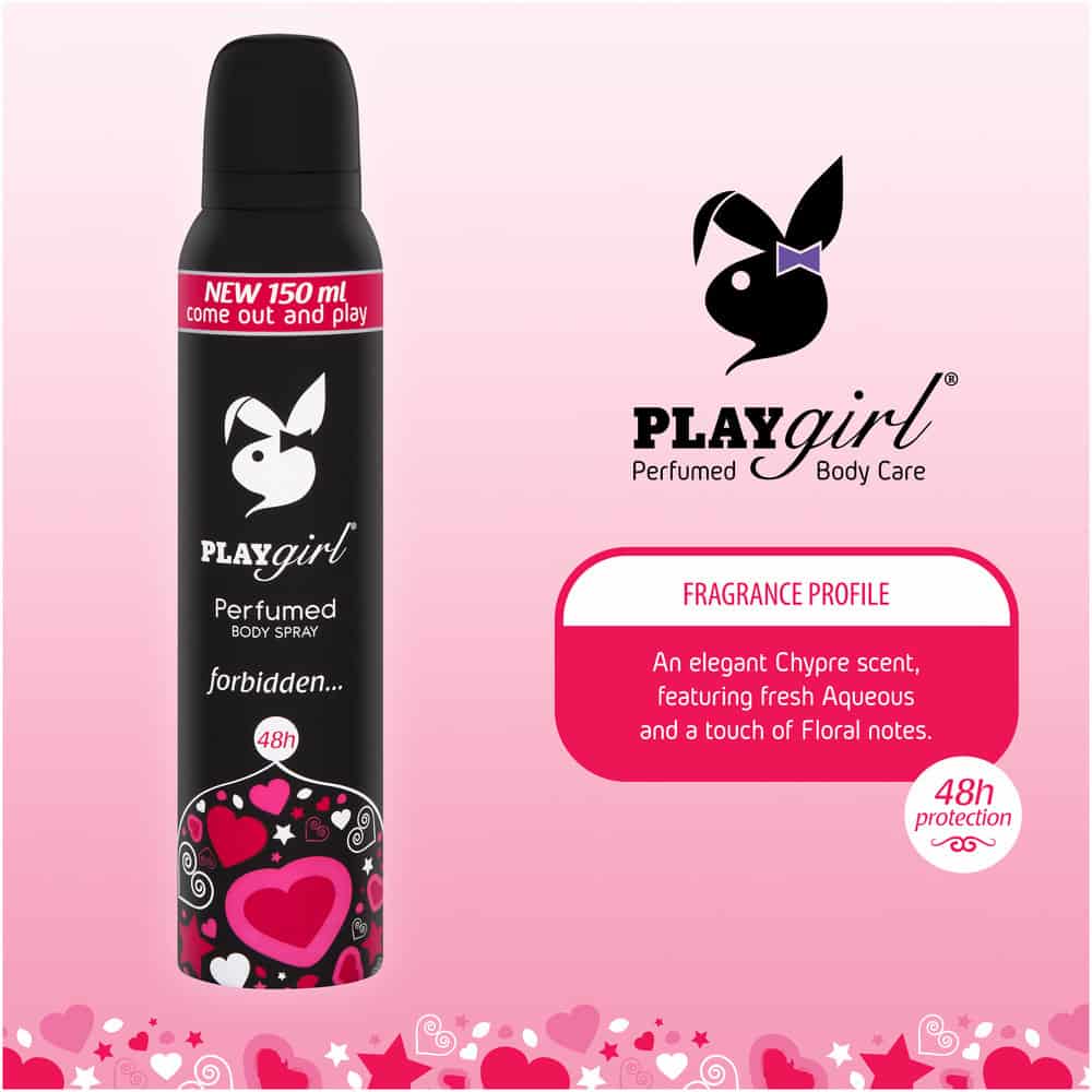Playgirl Forbidden Perfumed Body Spray 150ml