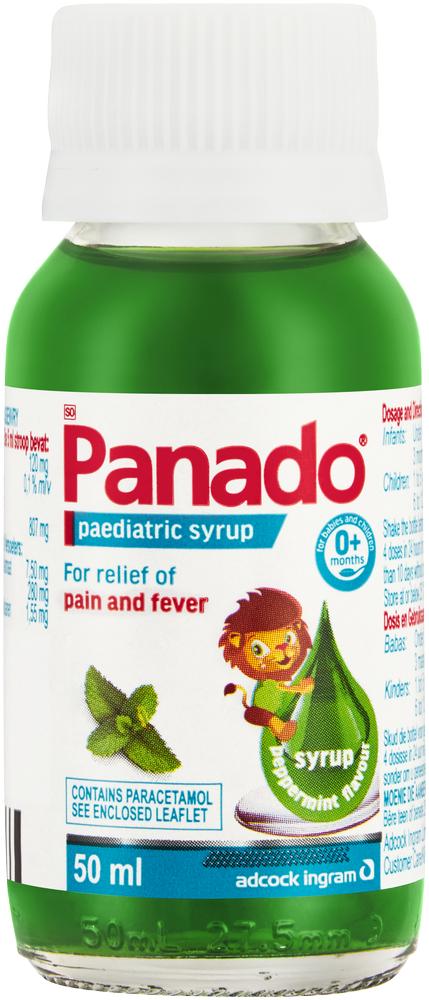 Panado Peppermint Flavour Paediatric Syrup 50ml