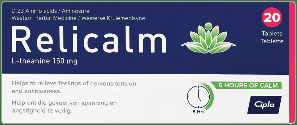 Relicalm Calmative Tablets 20pk