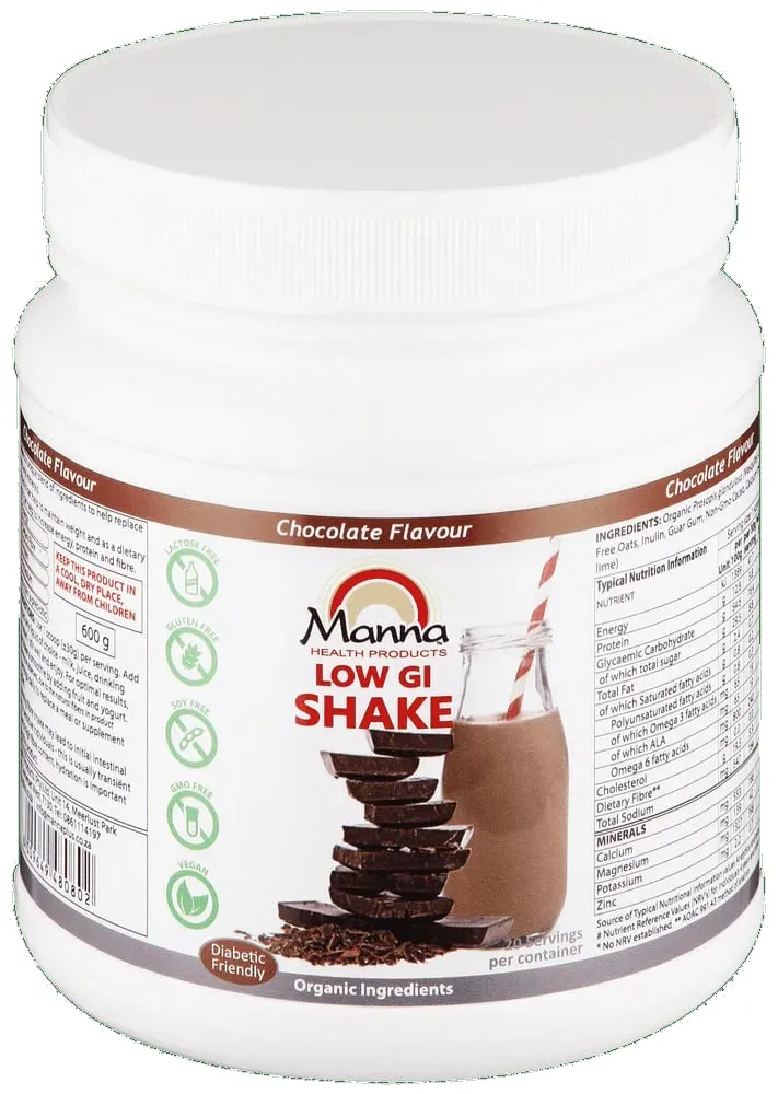 MANNA ORGANIC SHAKE CHOCOLATE 600G