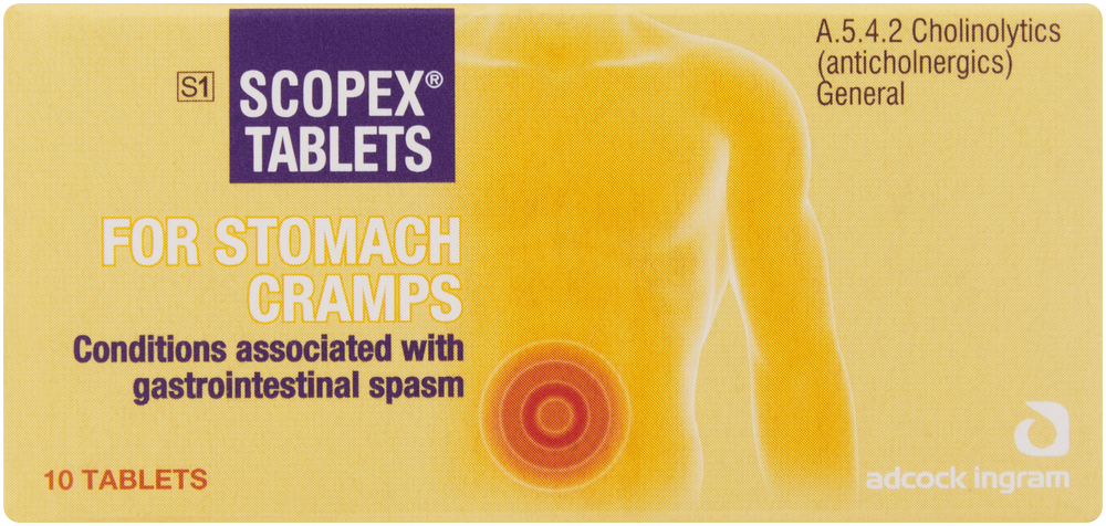Scopex Stomach Cramp Tablets 10pk