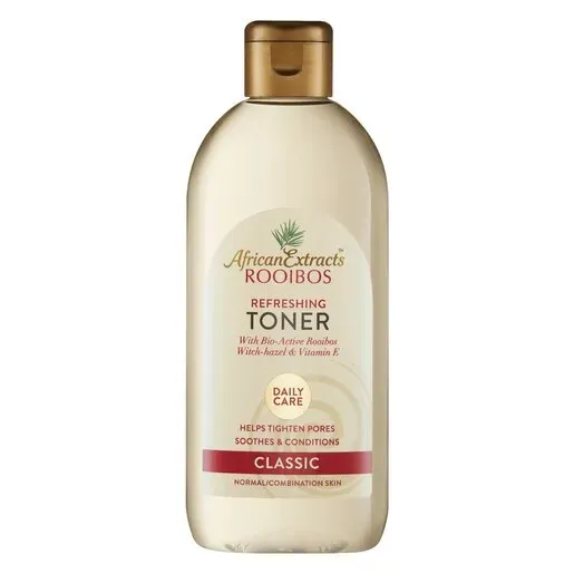 Front of African Extracts Rooibos Refreshing Toner Classic 250ml bottle