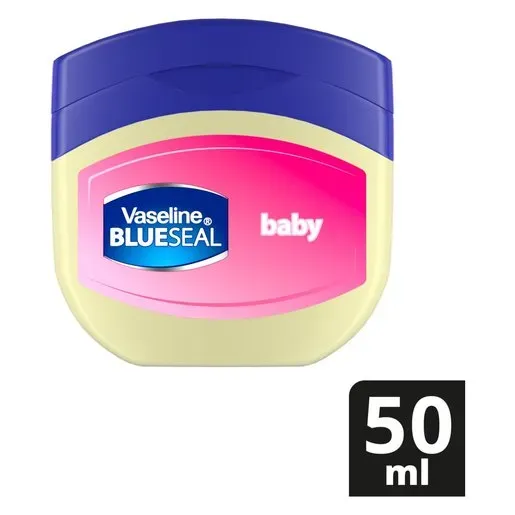 Front of Vaseline Blue Seal Baby gentle protective jelly 50 ml jar
