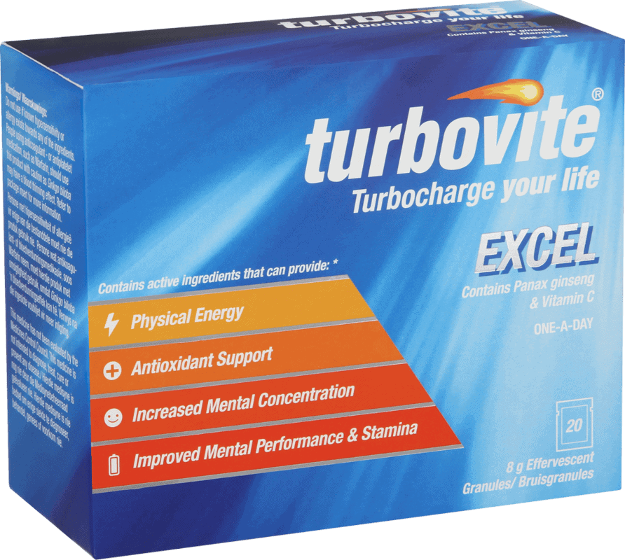 Turbovite Excel Effervescent Granules 20 x 8g