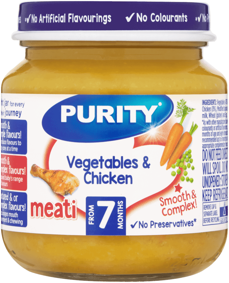 Purity From 7 Months Vegetables & Chicken Meati 125ml