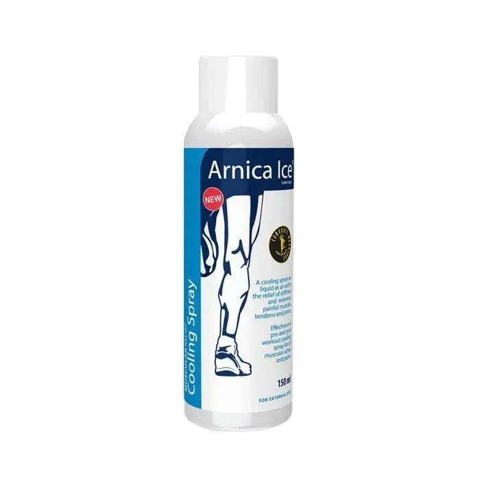Front of Kyron Laboratories Arnica Ice Cooling Spray 150 ml aerosol can
