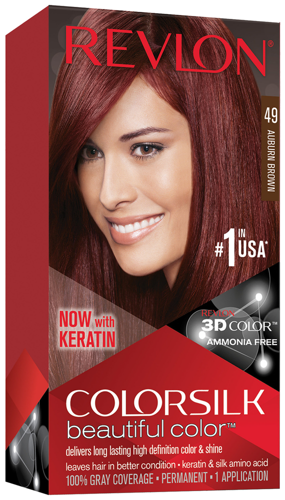 Revlon Colorsilk Auburn Brown Beautiful Color Permanent Hair Colour 1s