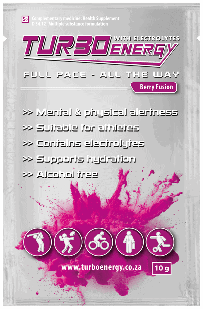 Turbo Energy Berry Fusion Supplement with Electrolytes 10g