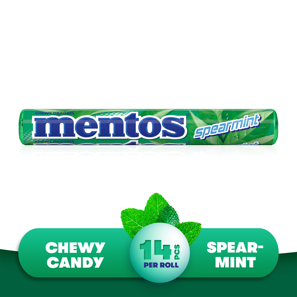 Mentos Spearmint Chewy Mints 14s