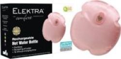 Front of Elektra Comfort Rechargeable Hot Water Bottle pink packaging