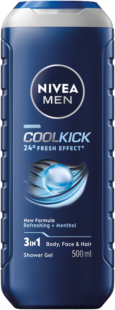 Nivea MEN Cool Kick 3-in-1 Shower Gel 500ml