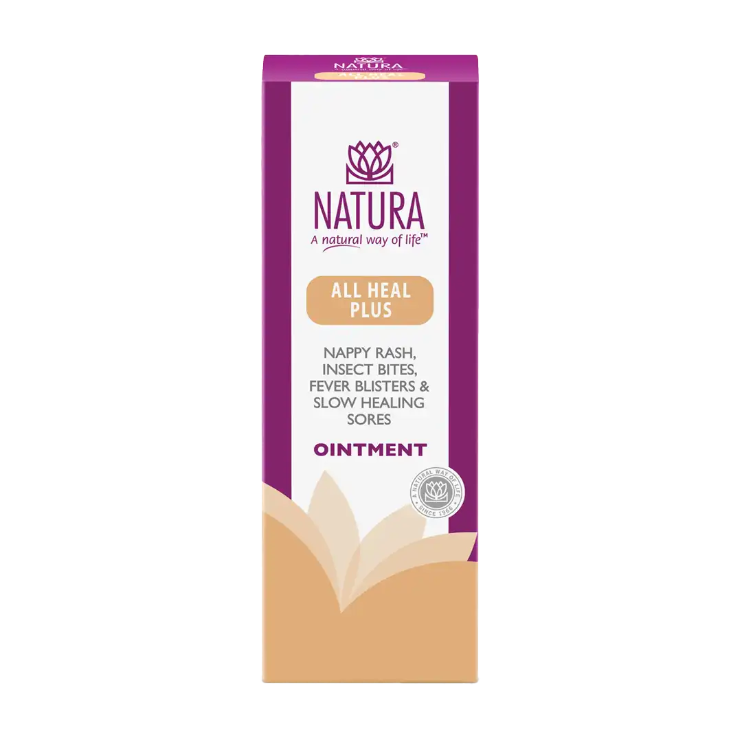 Front of Natura All Heal Plus Ointment 50 g box