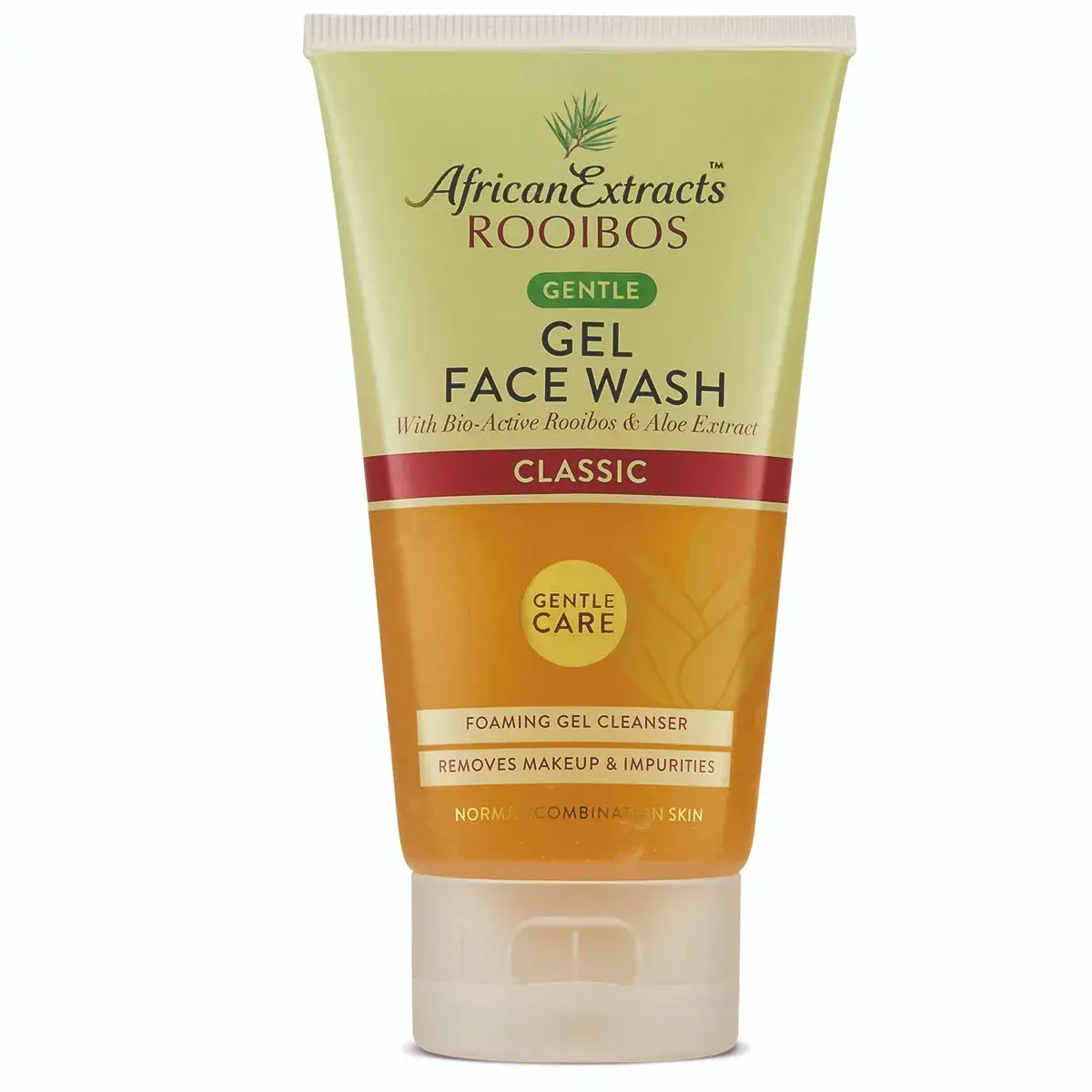 Front of African Extracts Rooibos Gentle Gel Face Wash 150 ml tube
