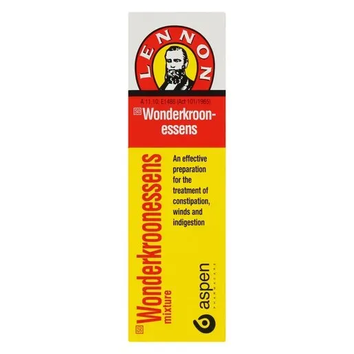 Front of Lennon Wonderkroonessens mixture 20 ml box on white background