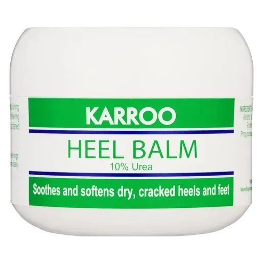 Front of Karroo Heel Balm 150ml tub by Rolfe Laboratories