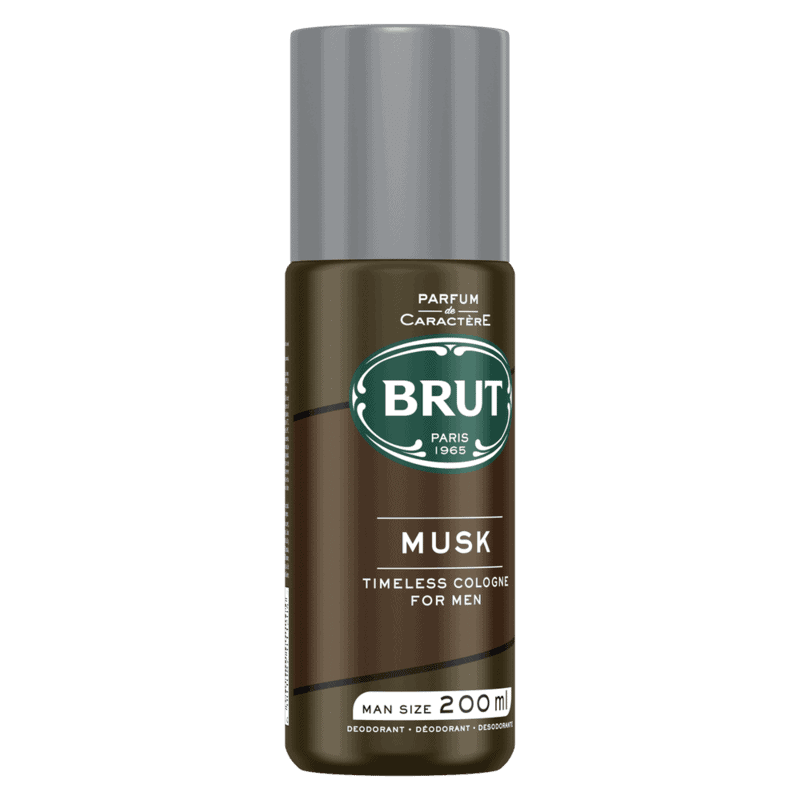 BRUT Musk Aerosol Deodorant Body Spray 200ml