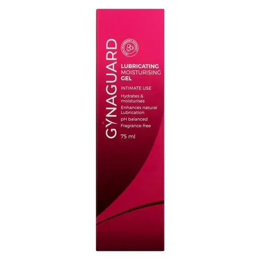 Front of Adcock Ingram Gynaguard Lubricating Moisturising Gel 75 ml box