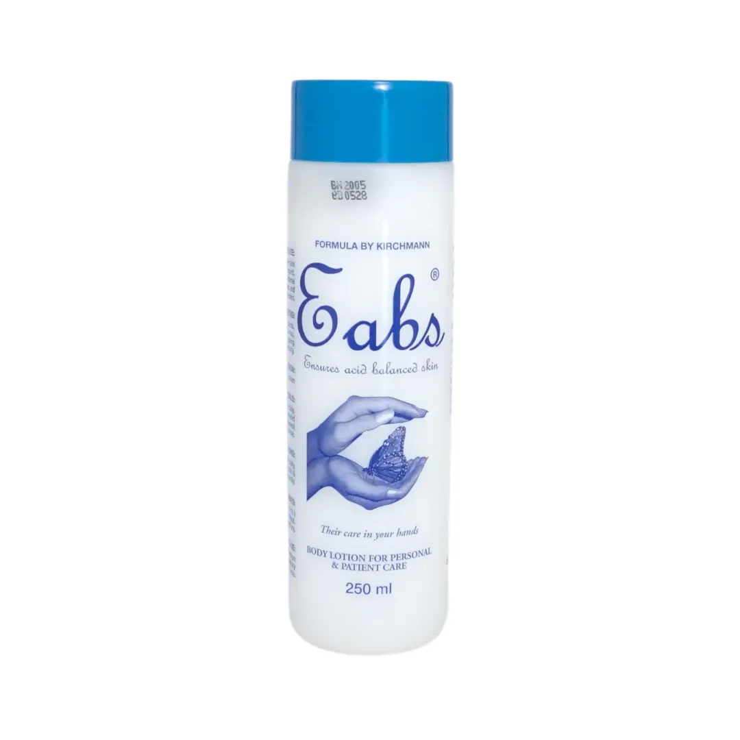 Front of Eabs Body Lotion 250 ml bottle