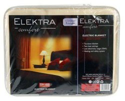 Front of Elektra Classic Comfort Electric Blanket Double packaging